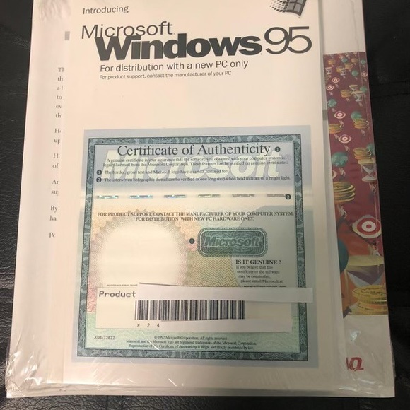 Microsoft Windows 95 Program - Picture 2 of 2